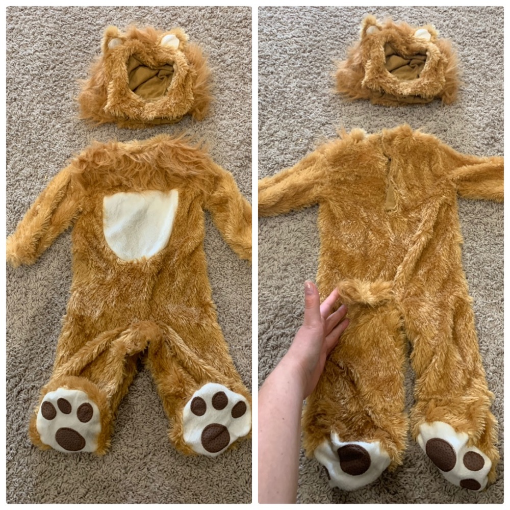 0-6m infant Lion Halloween costume